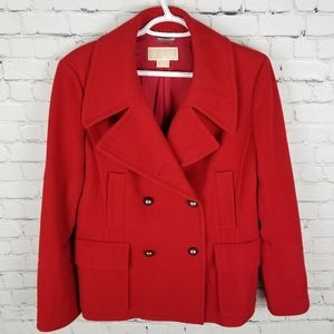 MICHAEL M KORS | wool blend peacoat jacket